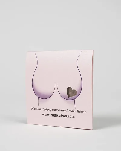 Miniatura 2 de Tatuaje temporal de areola (grande, marrón)