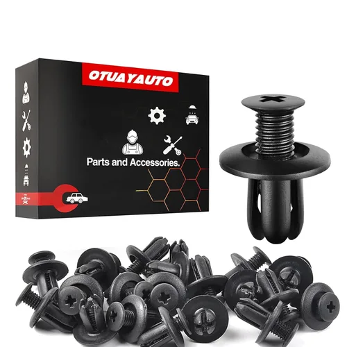 Miniatura 14 de OTUAYAUTO 10184895 140 clips de retención de remaches de plástico para puerta de parachoques de guardabarros de repuesto para Jeep Wrangler 07-20