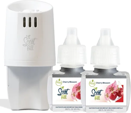 Miniatura 24 de Scent Fill Ambientador Enchufable de Naranja y Clavo, Repuestos de Aceite Perfumado, 2 Repuestos + Difusor