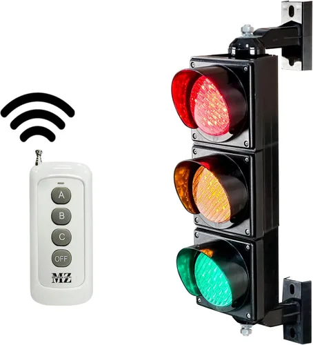 Kit de lámparas de señalización de tráfico/parada/marcha de 100mm (4 pulgadas) AC85-265V, carcasa de PC impermeable IP65 (control remoto 103 (sin