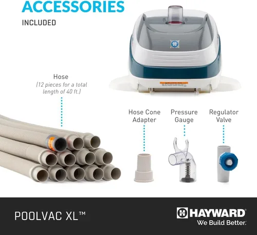 Miniatura 6 de Hayward W32025ADC PoolVac XL - Limpiador de piscina de succión para piscinas de gunita enterradas de hasta 20 x 40 pies con manguera de 40 pies