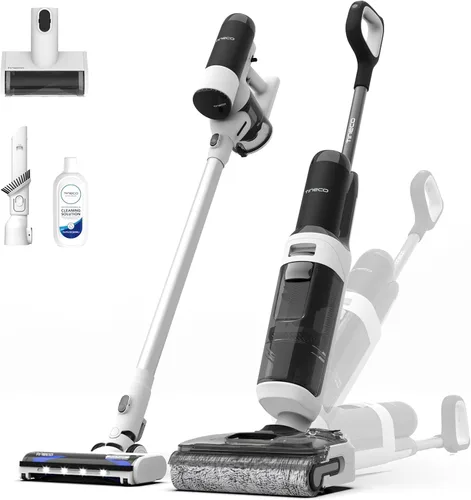 Miniatura 10 de Tineco Floor ONE Stretch S6 - Aspiradora inalámbrica en seco y húmedo, trapeador inteligente de 180°, 40 minutos de larga duración de 158 ℉ Flashdry