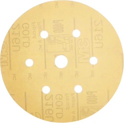 Miniatura 8 de 912 Hookit disco de arena P5A de 3" color oro de 3M, P400, 6, Dorado