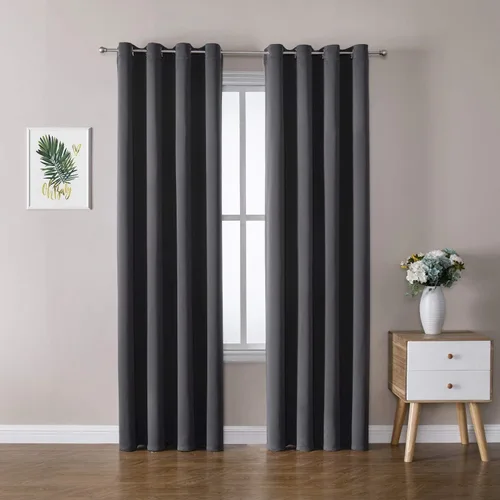 Miniatura 9 de ChrisDowa - Cortinas de cenefa pequeñas para cocina, cortinas cortas con ojales y aislamiento térmico para oscurecer la sala y habitación