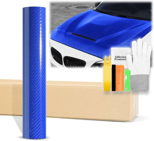 Miniatura 14 de EZAUTOWRAP - Adhesivo revestidor de vinilo muy brillante de fibra de carbono 7D prémium con juego de herramientas, lámina de calcomanía con Gris