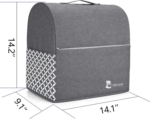 Miniatura 6 de Yarwo Funda para batidora de pie compatible con batidora KitchenAid de 4.5 cuartos y todas las de 5 cuartos, cubierta protectora contra el polvo