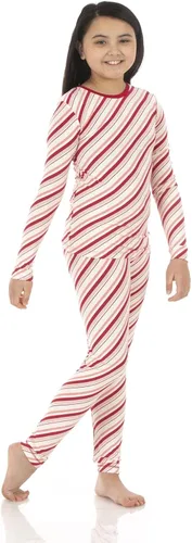Miniatura 82 de KicKee Pants Conjunto de pijama de manga larga con estampado de piezas