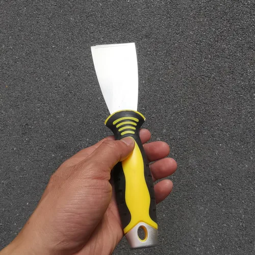 Miniatura 5 de Paquete de 6 espátulas de masilla de 2 pulgadas, cuchillos de masilla con mango ergonómico de plástico para pegar pintura, pared, piso, azulejos