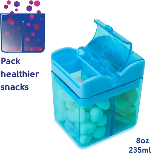 Miniatura 2 de Precidio Design Snack in the Box NUEVO Contenedor de aperitivos reutilizable ecológico amigable con los dedos (azul) 1001BL