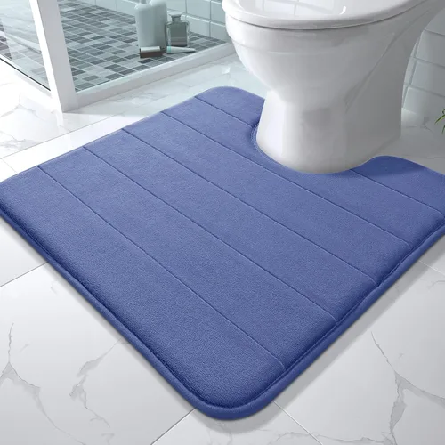 Miniatura 28 de Yimobra Tapete de baño de espuma viscoelástica, súper suave, absorbente, antideslizante, de secado rápido, lavable a máquina, tapete para bañera
