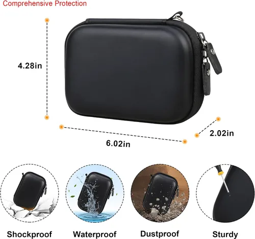 Miniatura 3 de Elonbo Funda de transporte para cámara KODAK PIXPRO FZ55 / FZ53 / FZ45 / FZ43 16MP cámara digital, soporte de almacenamiento para cámara