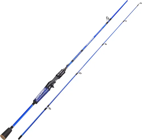 Miniatura 2 de One Bass Cañas de Pescar, Caña Giratoria y de Casting de Grafito IM7, Caña de Baitcasting de 2 Piezas de Calidad Resistente con Mango de Súper