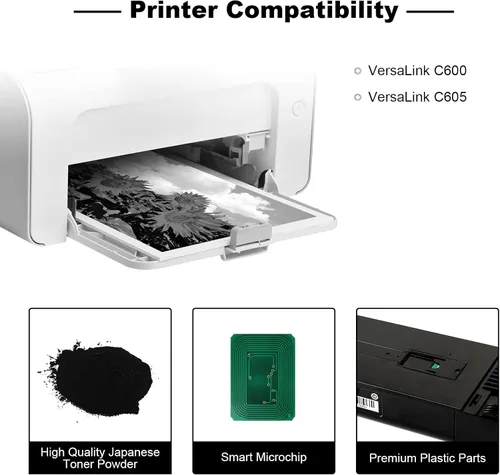 Miniatura 2 de Cartucho de tóner de repuesto compatible para Xerox VersaLink C600/C605 106R03903, tóner negro, 12,200 páginas, 1 paquete