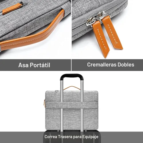 Miniatura 6 de MOSISO Bolsa de hombro protectora 360 para laptop, bolsas de computadora de 15-15.6 pulgadas compatibles con MacBook Pro de 16 pulgadas, HP, Dell