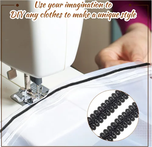 Miniatura 4 de Jutom Gimp - Trenza de 1/2 pulgada, 20 yardas, tejido de poliéster, adorno decorativo para disfraces, manualidades, costura, cortina, decoración