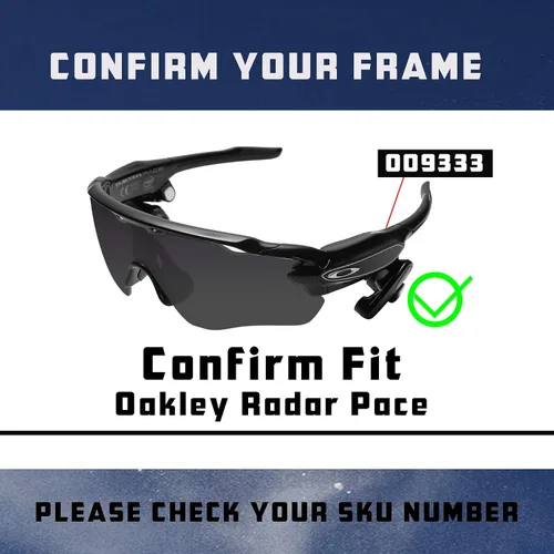 Miniatura 7 de Radar Pace - Lentes y piezas de nariz de repuesto para gafas de sol Oakley OO9333 polarizadas