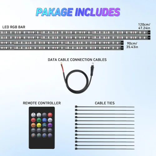 Miniatura 2 de Tira de luces LED impermeables para auto, tira de luz para camión, luces interiores para estribo para camiones, barra de luz LED para portón trasero