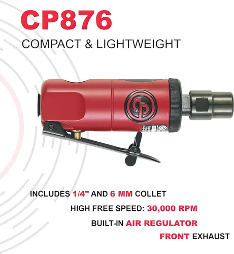 Miniatura 2 de Chicago Pneumatic CP876 – Herramienta de amoladora neumática, soldador, carpintería, detalle de automóviles, pulidor de acero inoxidable