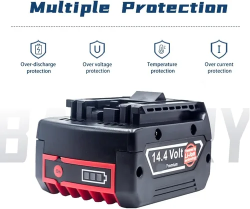 Miniatura 4 de 6000 mAh para batería Bosch de 14.4 V BAT614G BAT607G BAT614 BAT614G BAT607 batería de repuesto para herramientas eléctricas