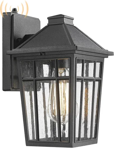 Miniatura 11 de Darkaway Lámparas de pared para exteriores, luz de porche frontal, pared exterior, antioxidante, impermeable, de aluminio con cristal para patio