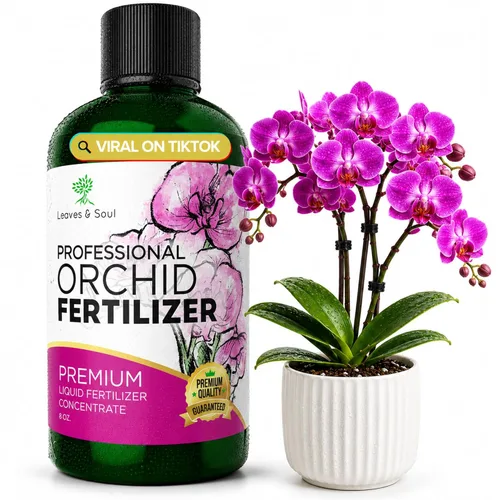 Fertilizante líquido profesional para orquídeas de interior | 3-1-2 concentrado para plantas y flores | Mezcla multiusos y suministros de jardinería