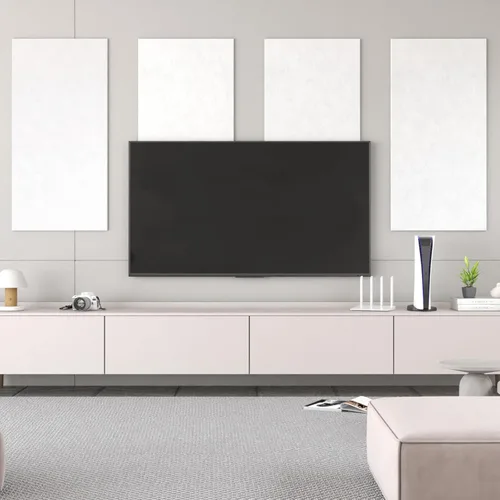 Miniatura 7 de TONOR 8 piezas de paneles acústicos, 47.2" x 23.6" x 0.35", paneles de pared autoadhesivos con aislamiento de sonido completo, paneles de absorción