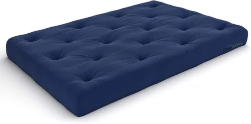 Miniatura 11 de Nirvana Futons Colchón de futón completo de 6 pulgadas, sarga azul marino, fabricado en Estados Unidos Azul marino (Navy Twill)