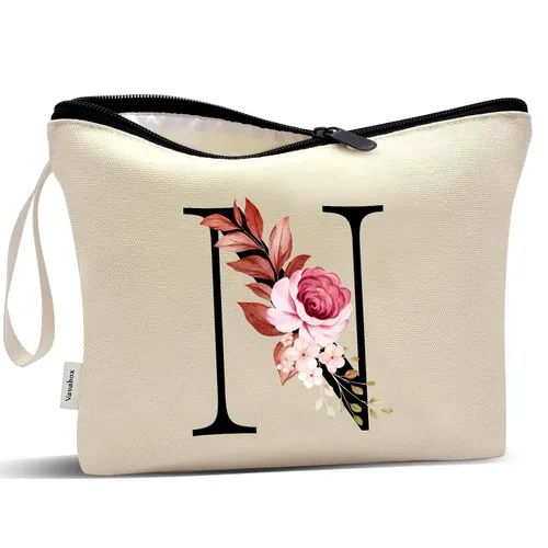 Miniatura 183 de Vavabox A-Z Bolsa de Maquillaje Personalizada, Regalos de Cumpleaños para Mujeres y Mamá, Regalos para la Mejor Amiga, Bolsa de Cosméticos
