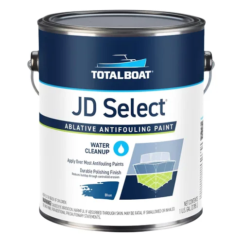 Miniatura 16 de TotalBoat JD Select Pintura antiincrustante ablativa para el fondo de barcos de fibra de vidrio, madera y acero, (negro, cuarto de galón)