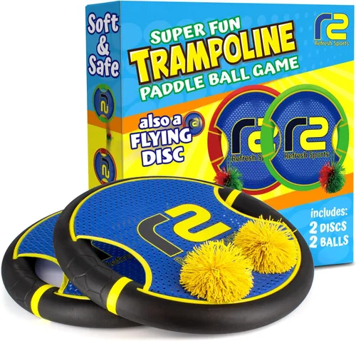 Divertido juego de remo hinchable y lanzamiento y atrapamiento de bolas agresivas – Fácil de usar para niños de todas las edades – Diseño de espuma
