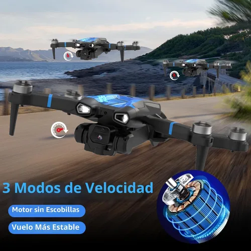 Miniatura 5 de M18LCD Drone con cámara 4K para adultos Drone con pantalla en el controlador Motor sin escobillas Posicionamiento de flujo óptico Modo sin cabeza