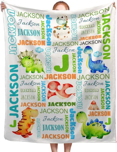 Miniatura 15 de Manta de bebé personalizada con nombre, para niñas, niños, amantes de los camiones, regalo para bebés, recién nacidos, niños, manta de franela