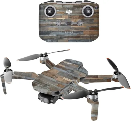 Miniatura 9 de MightySkins - Compatible con DJI Mini 2 Dron portátil - Floral de madera Funda protectora de vinilo duradera y única Fácil de aplicar, quitar