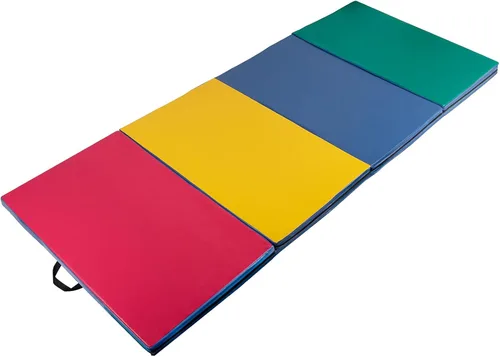 Miniatura 5 de Polar Aurora - Esterillas de gimnasia plegables de 4 pies x 8 pies x 2 pulgadas, gruesas, para ejercicios aeróbicos, estiramiento y yoga 4