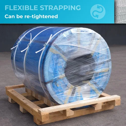Miniatura 4 de IDL Packaging Recarga para kits de flejado de cable tejido de 1/2 pulgada para flejado de embalaje – Rollo de flejado de cable tejido de 1/2 pulgada