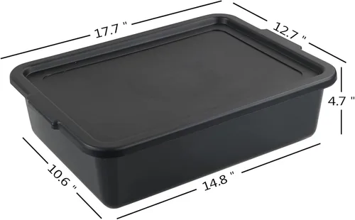 Miniatura 2 de Xyskin Bolsa de autobús utilitario de almacenamiento con tapa, caja de autobús comercial de restaurante, 3 paquetes