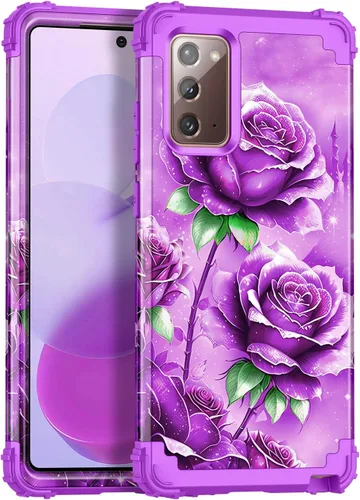 Miniatura 14 de Miqala Funda para Galaxy S9, brilla en la oscuridad, tres capas, resistente, a prueba de golpes, protección de cuerpo completo, parachoques