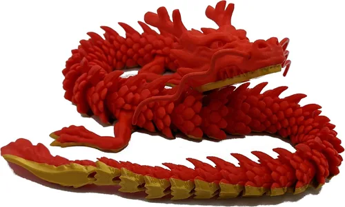 Miniatura 11 de Dragón impreso en 3D – Personalizable, hecho a pedido, juguete articulado del dragón mítico, regalo (M, negro con vientre verde lima)