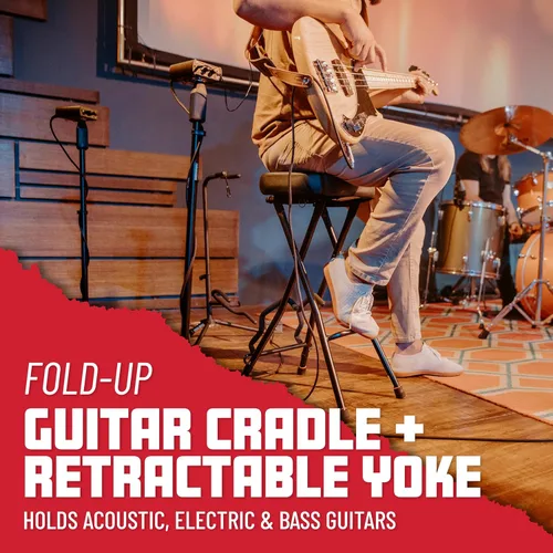 Miniatura 3 de Gator Frameworks - combinación de asiento para tocar y apoyar la guitarra (GFW-GTR-SEAT)