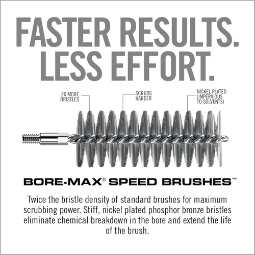 Miniatura 4 de Real Avid Bore-Max Speed Brush Cepillos niquelados para limpieza con 2 veces más densidad de cerdas Cepillo de limpieza impermeable a