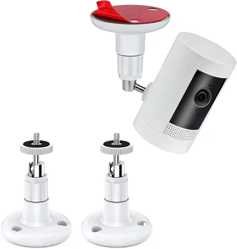 Paquete de 2 Soportes de Pared de Seguridad Ajustables para Cámara Ring y Stick Up Cam con Batería, Soporte de Montaje Interior/Exterior para Arlo