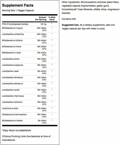 Miniatura 2 de Swanson Dr. Stephen Langer's Probiótico de 16 cepas con FOS prebiótico para adultos conscientes de la salud intestinal con 3.2 mil millones de UFC