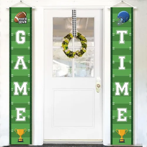 Miniatura 9 de KatchOn, XtraLarge - Cartel de fútbol para porche, 72 x 12 pulgadas, decoración de fiesta de fútbol, pancarta de bienvenida de fútbol de touchdown