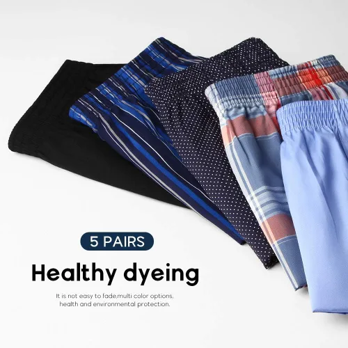 Miniatura 5 de Natural Feelings Classic Boxers - Pantalones cortos de algodón tejido para hombre, paquete de boxers