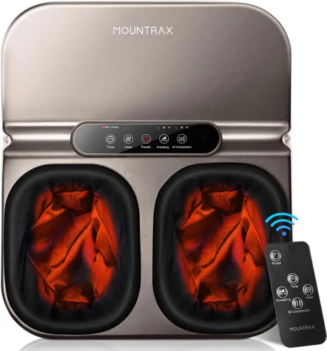Miniatura 10 de MOUNTRAX Máquina Masajeador de Pies con Calor, Masajeador de Pies para Fascitis Plantar, Dolor de Neuropatía, Masajeador de Pies Shiatsu con Control