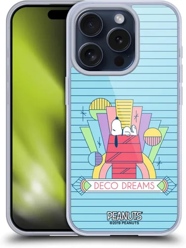 Miniatura 111 de Head Case Designs Snoopy Deco Dreams - Funda de gel suave con licencia oficial de Peanuts Blue Pattern compatible con Apple iPhone 7 Plus/iPhone 8