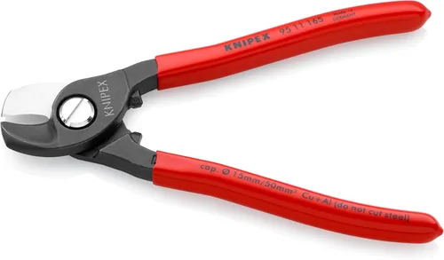 Miniatura 2 de KNIPEX Tijeras para Cable, 16,5 cm de L, 1/0 AWG, Rojo