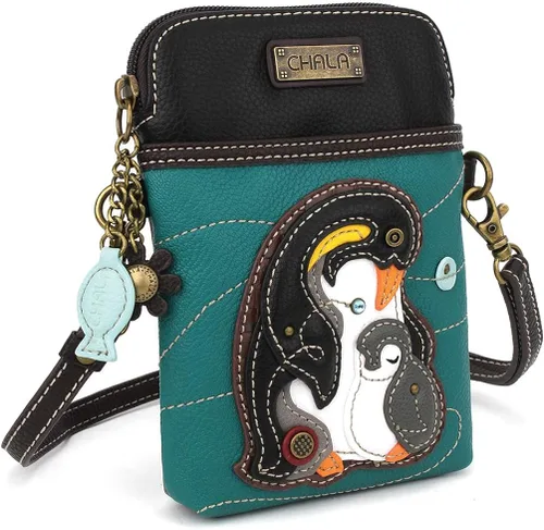 Miniatura 2 de Chala - Bolsa de piel sintética multicolor con correa ajustable para teléfono celular