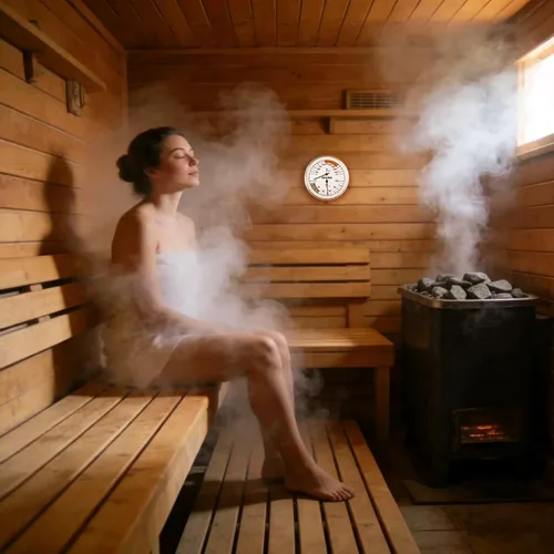 Miniatura 7 de Combo de termómetro e higrómetro de sauna, medidor preciso de temperatura y humedad para sala de sauna, rango de temperatura 70-250°F, rango