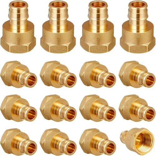 Miniatura 9 de 1 "X 1" Codo de 90 grados Pex A Accesorios de expansión Accesorios de latón Herramienta de crimpado Pex para conexión de tubería de tubería, ASTM